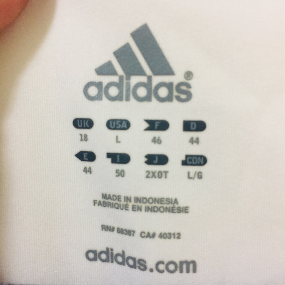 Adidas Tank Top White Women's Size‎ L - Picture 2 of 6